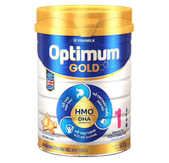 sữa optimum gold HMO 1, hộp 900g, trẻ 0-6 tháng tuổi