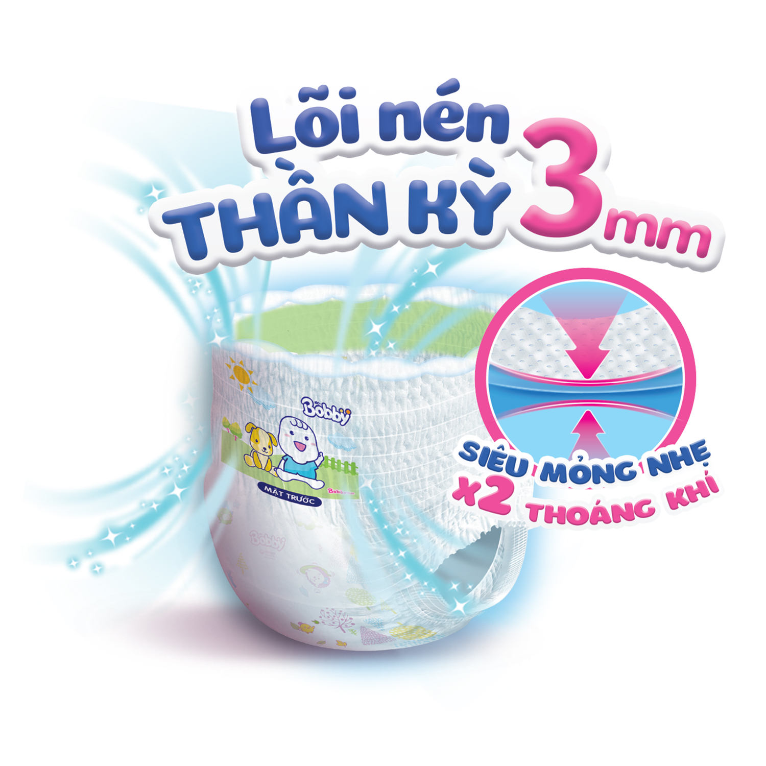 Bỉm - Tã quần Bobby Fresh size XXL 56 miếng (cho bé trên 16kg) 1